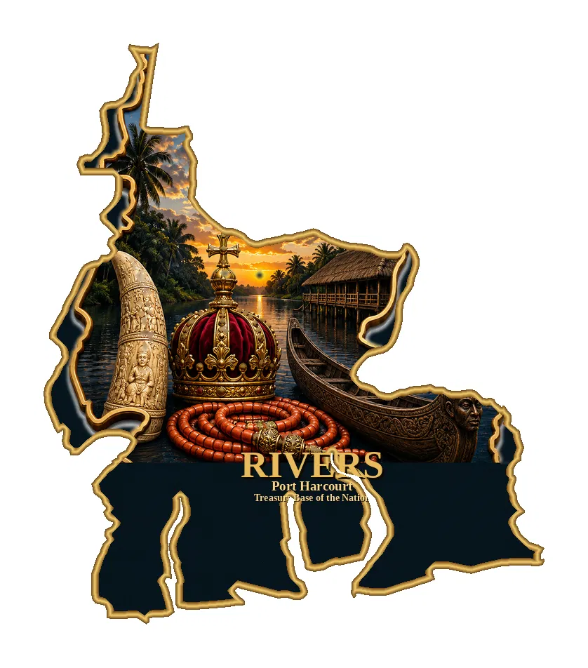 Rivers State Fridge Magnet